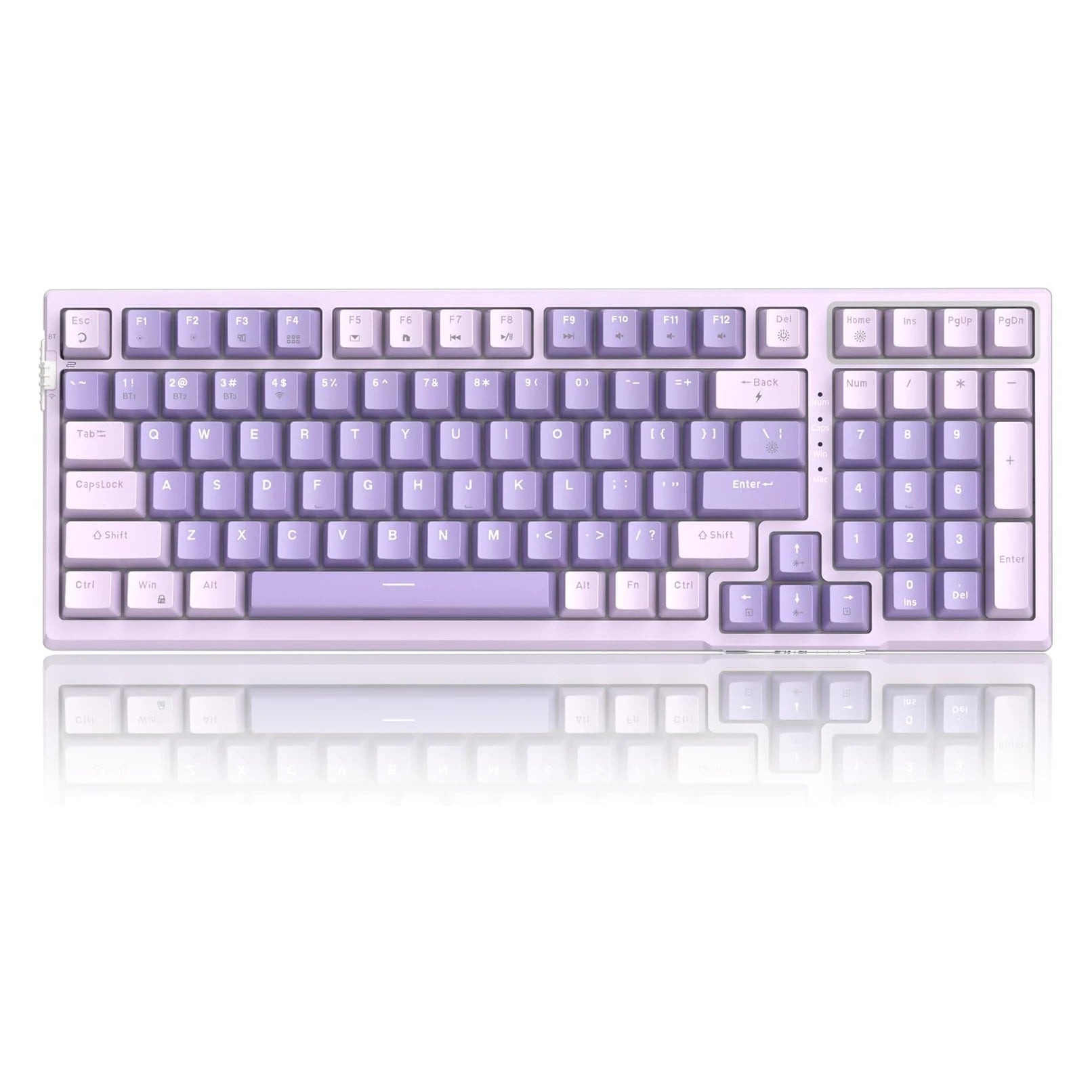 MageGee SKY98 Wireless Gasket Mechanical Gaming Keyboard, 96% Hot Swappable RGB 5-Layer Sound Padding, BT2.4GUSB-C, NKRO