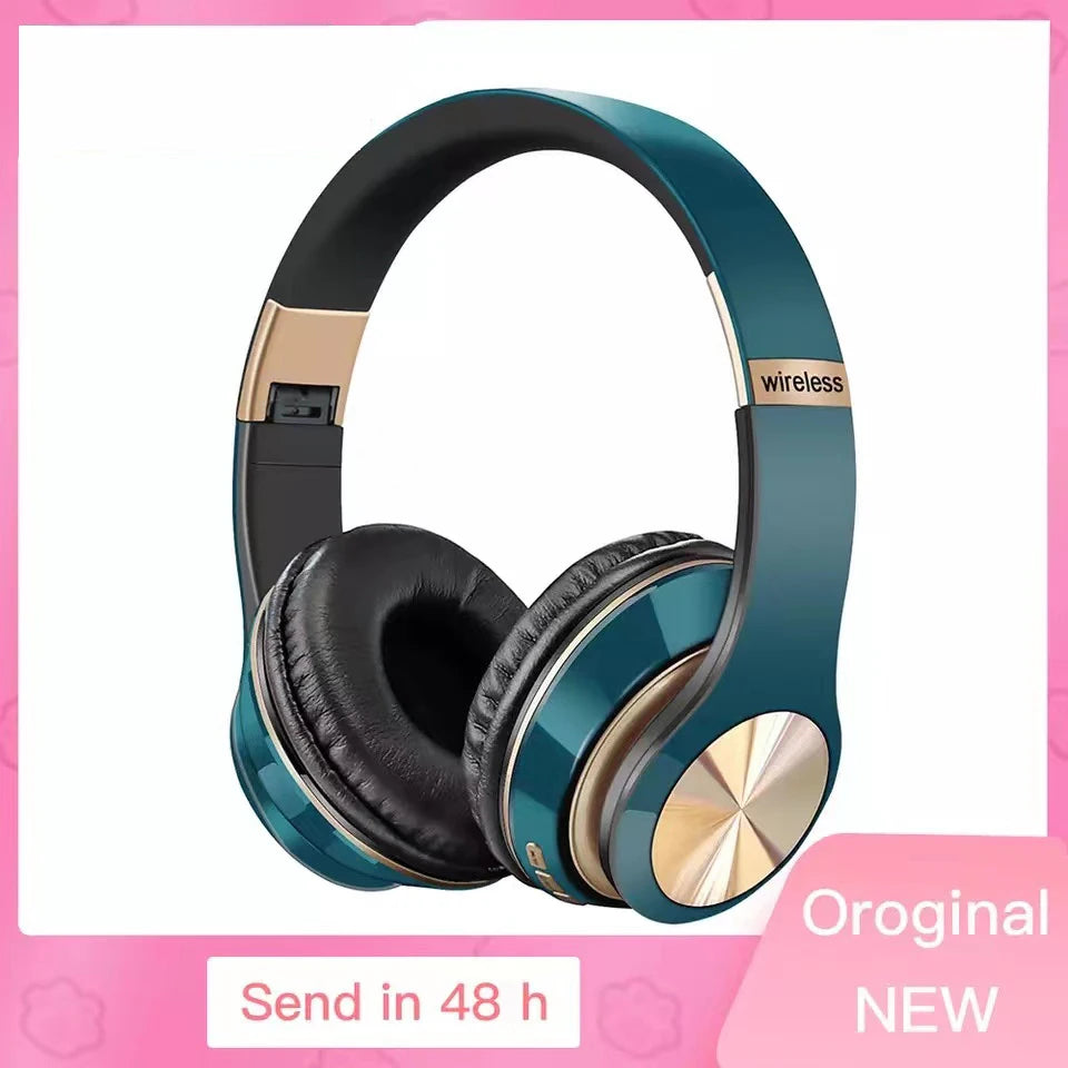 T5 Wireless Bluetooth Headset With Microphone Noise Reduction Foldable For Phone Wired Headphones Blutooth Pc Gamer Girl Sale