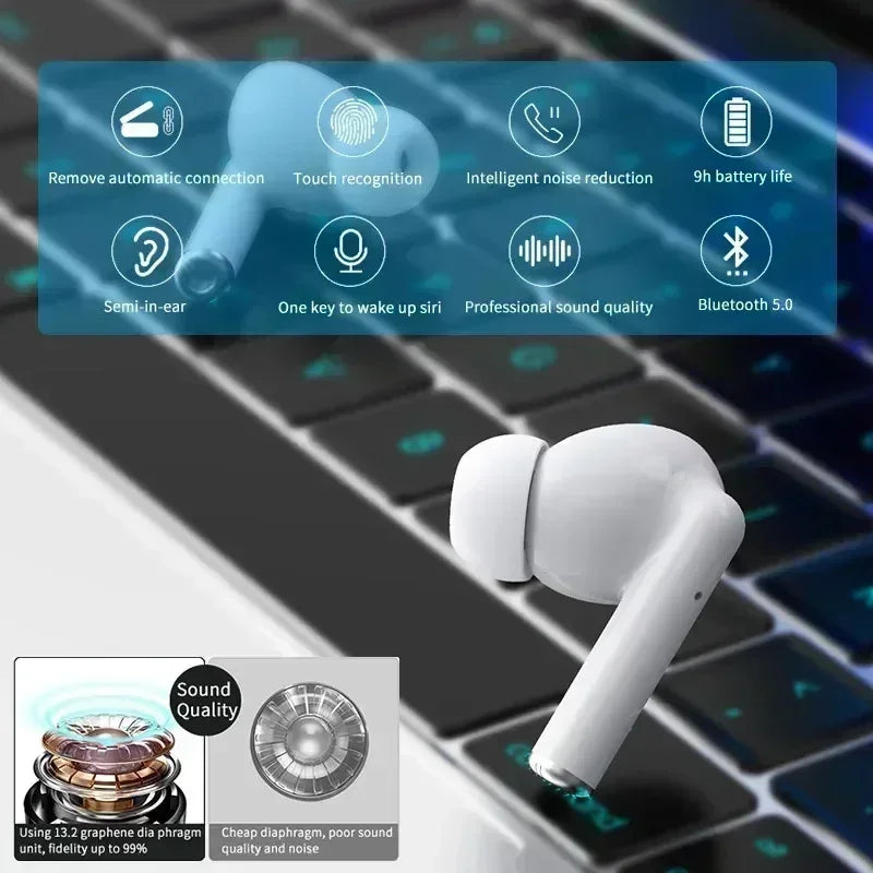 PRO10 Wireless Headphones Earphone Bluetooth Headphones 5.0 Waterproof Wireless Headset with Mic for Xiaomi IPhone Pro10 Earbuds