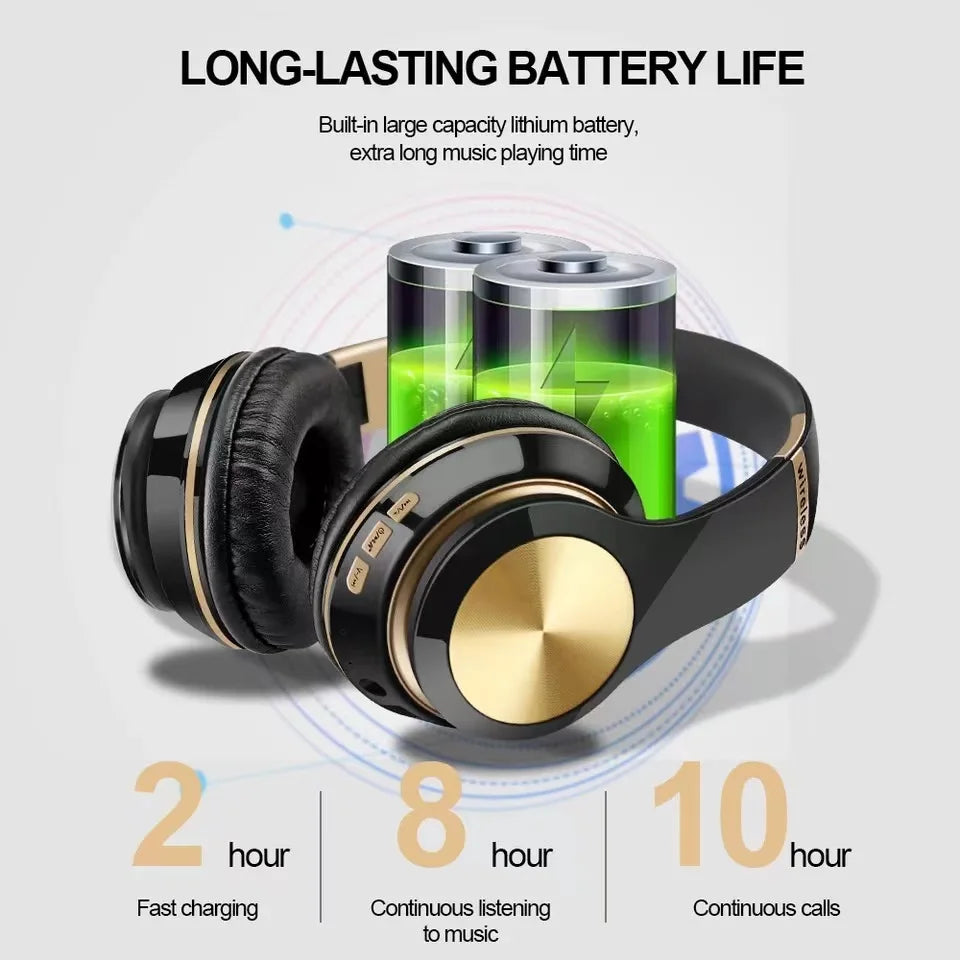 T5 Wireless Bluetooth Headset With Microphone Noise Reduction Foldable For Phone Wired Headphones Blutooth Pc Gamer Girl Sale