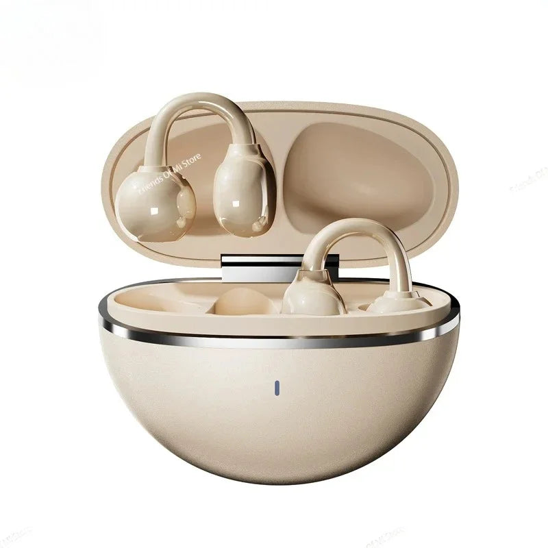 New Ear Clip Earphone Open Ear Sports Wireless Bluetooth Headphone Touch Control ENC Noise Cancelling Headset With Microphone