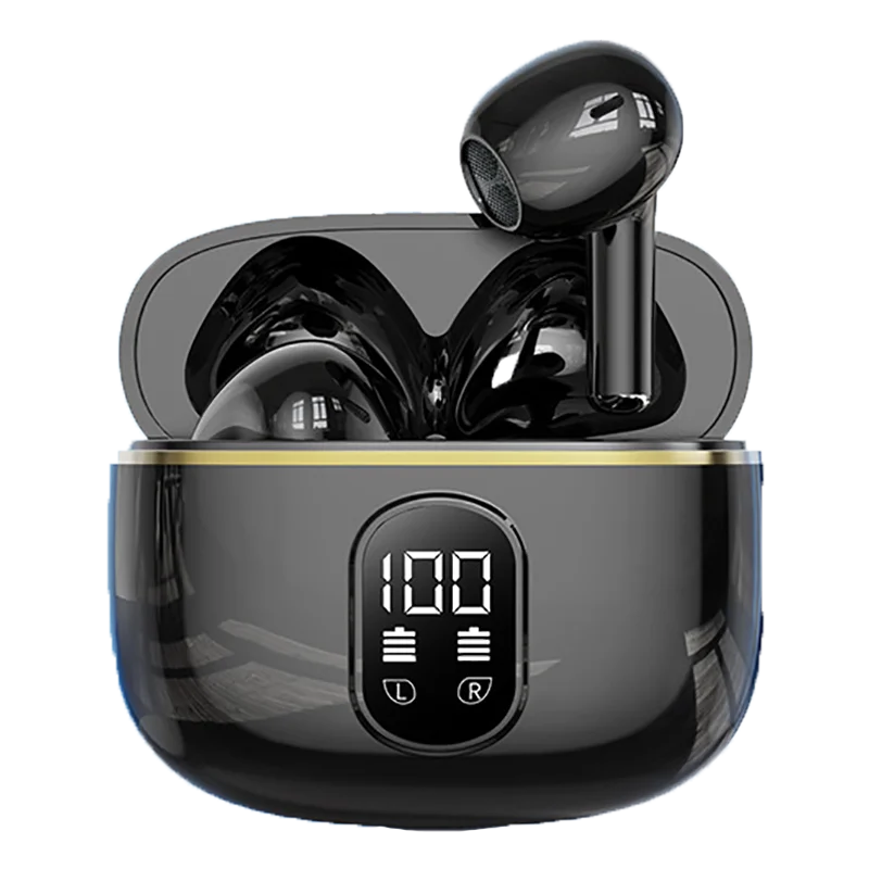 Wireless Earphone Bluetooth Headphone With Mic LED Power Display Earphones HD-Call HiFi Stereo Sound Earbuds For Xiaomi Air ipad